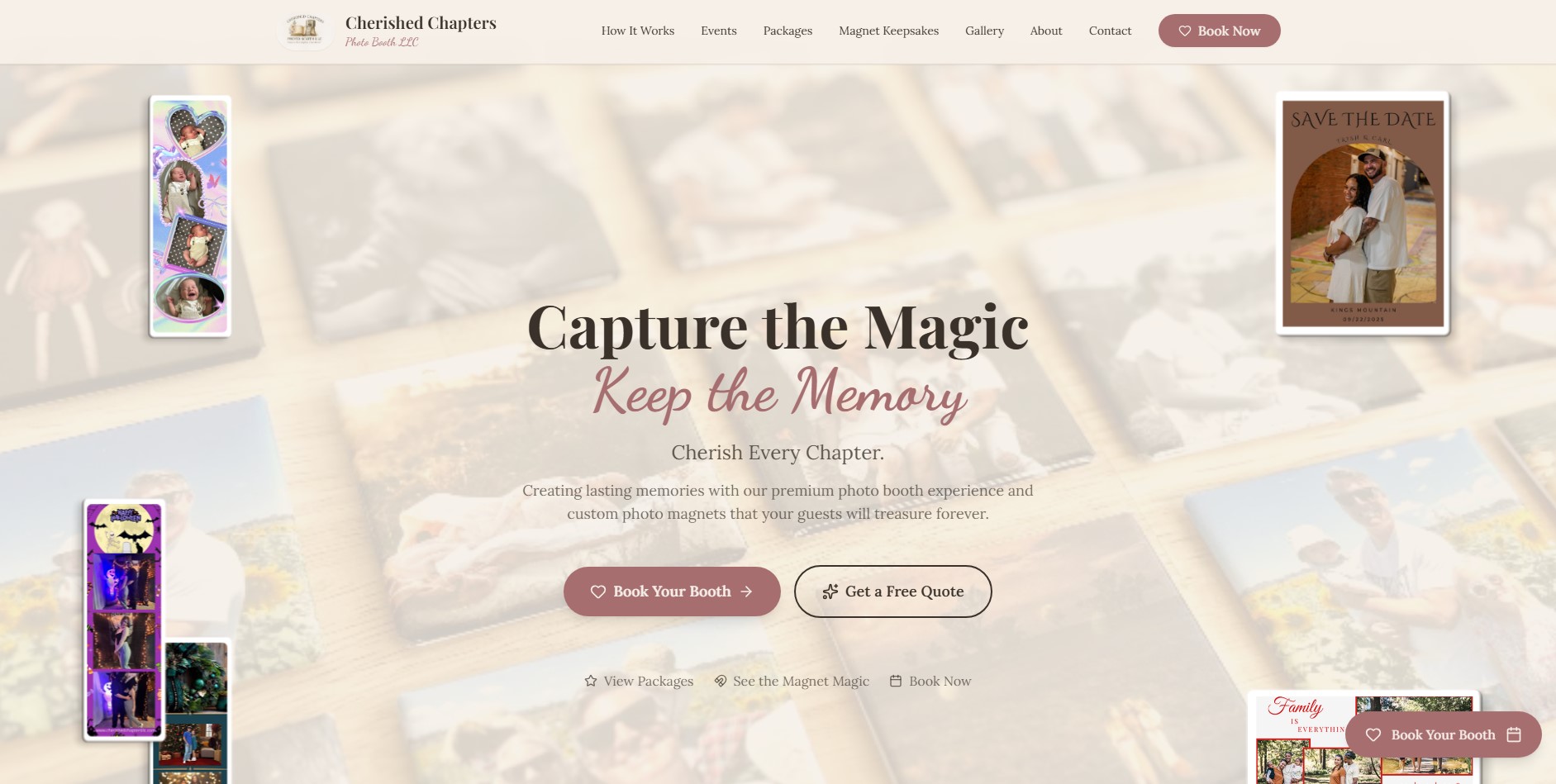 Cherished Chapters Photo Booth